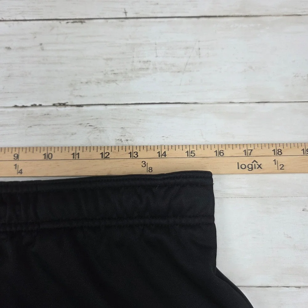 Nike Dri-FIT 642056-010 Track Pants Wide Leg Men M Black Green Bottom Zip